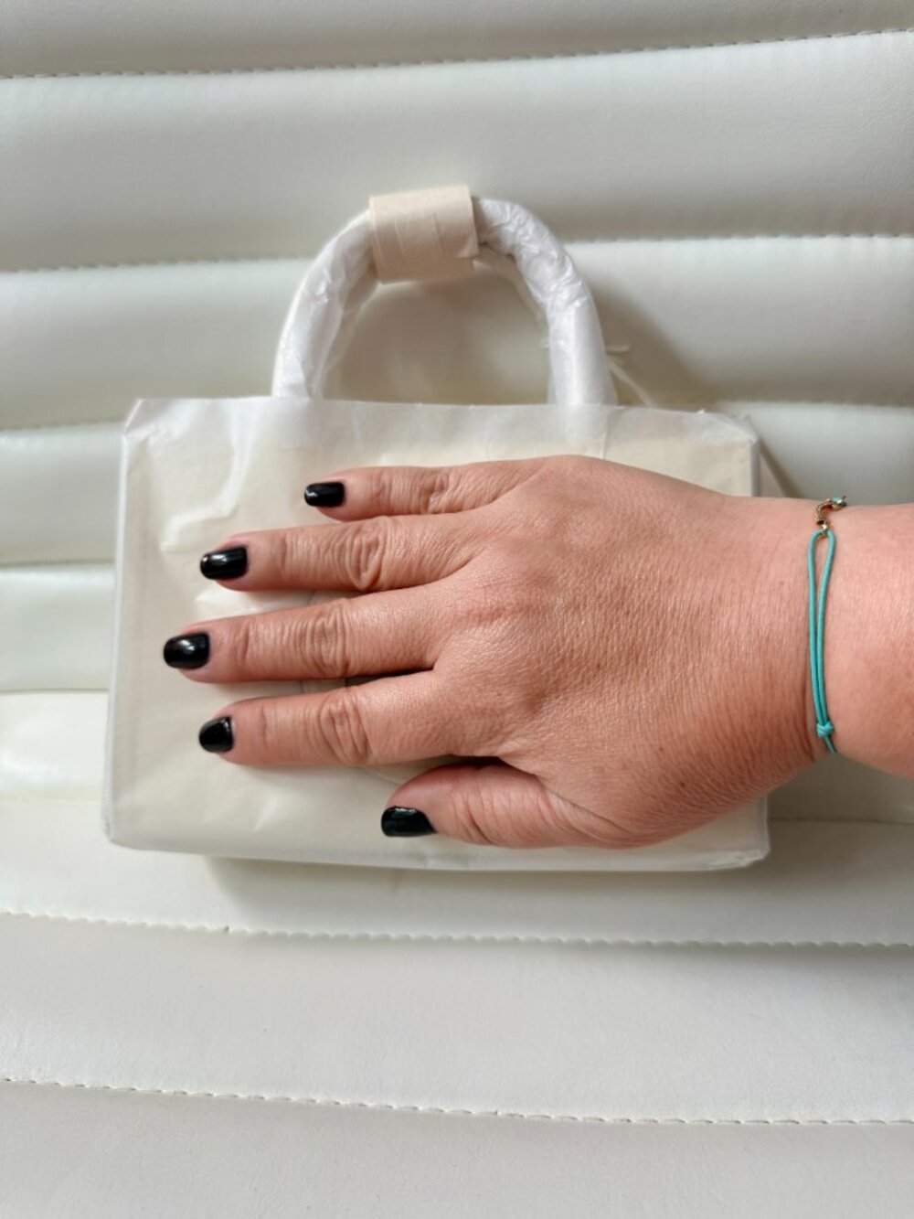 NWT Tory Burch SMALL ELLA BIO TOTE - Warm White 2-WAY - Picture 12 of 13